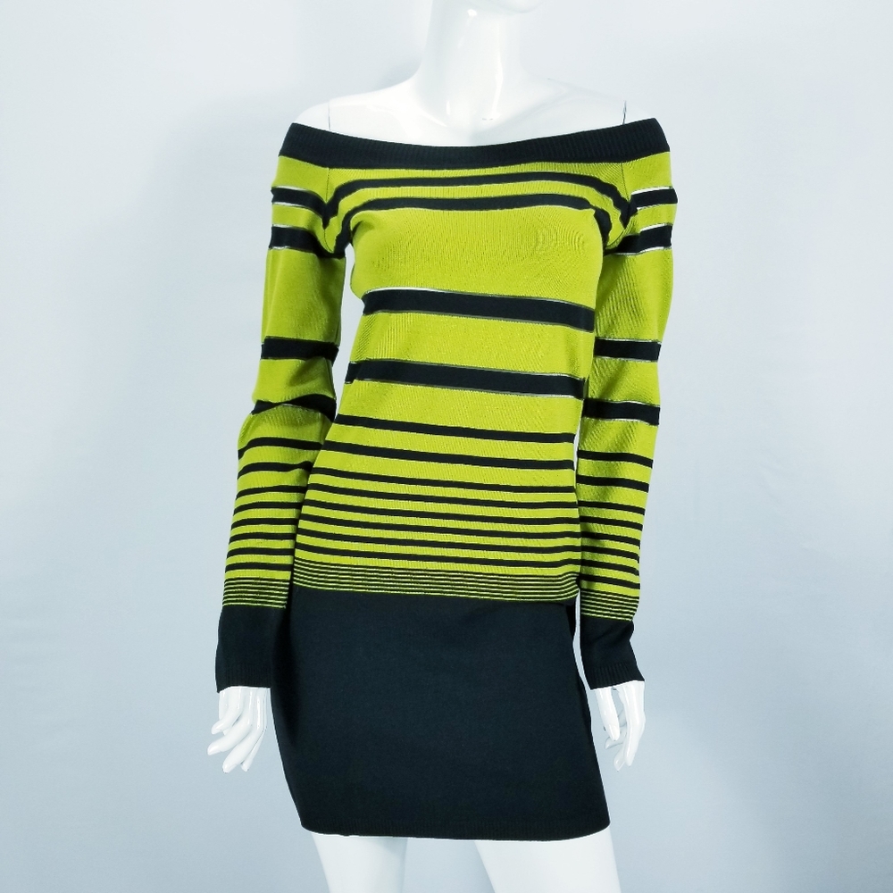 Alberto Makali Off the Shoulder Sweater Dress Sz L